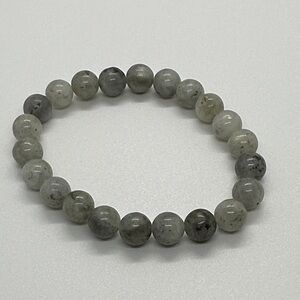Elegant Gray Beaded Bracelet